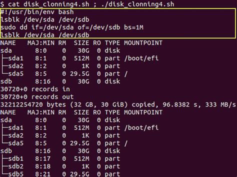 dd disk image cloning